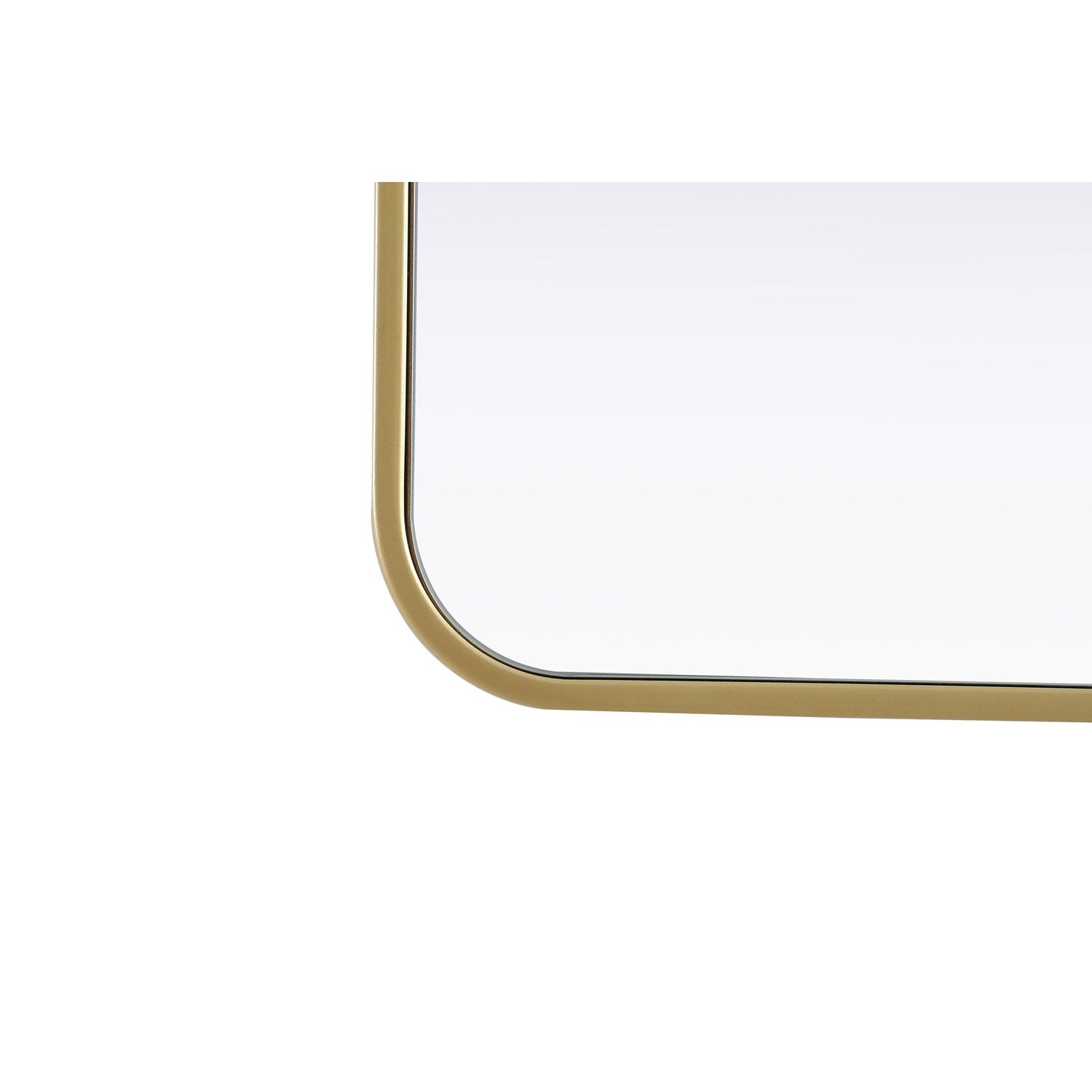 Contour Metal Rectangle Mirror 24X32 In Brass