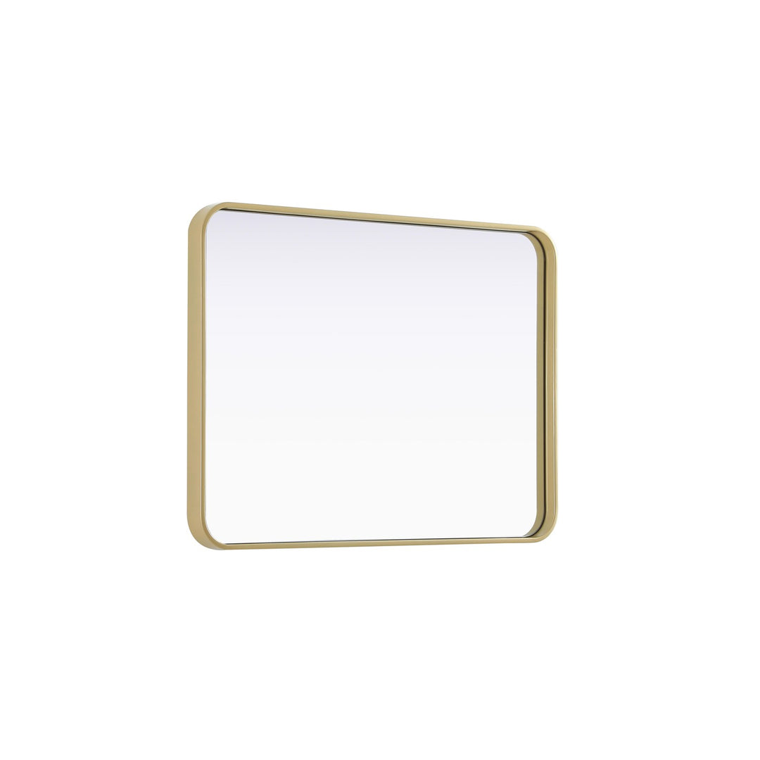 Contour Metal Rectangle Mirror 24X32 In Brass