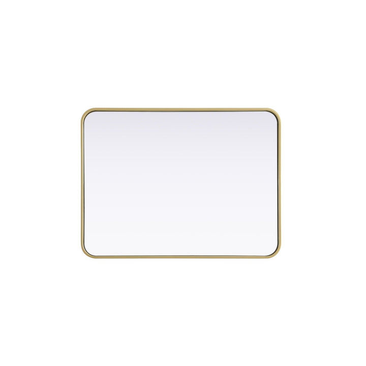 Contour Metal Rectangle Mirror 24X32 In Brass