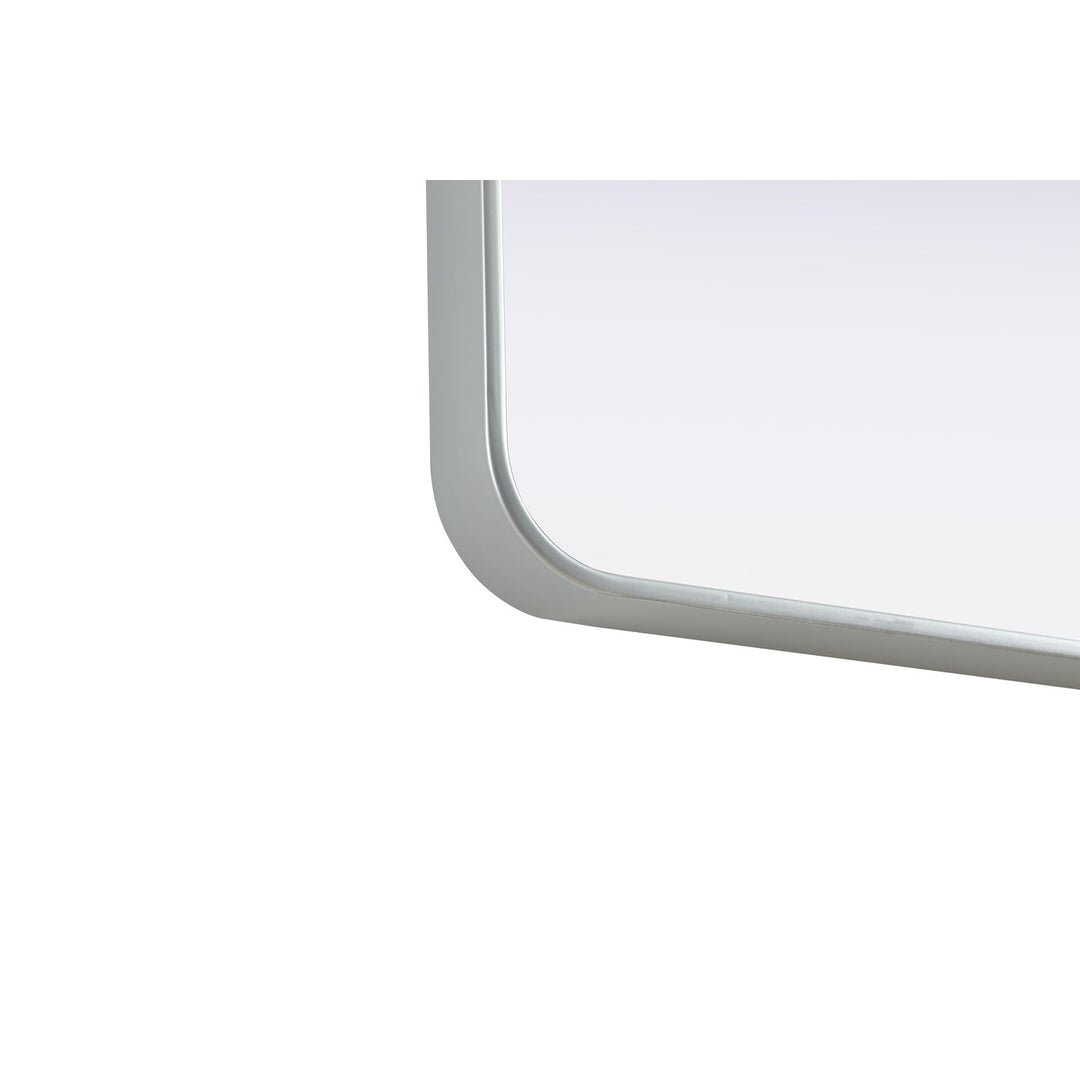 Contour Metal Rectangle Mirror 24X32 In Silver