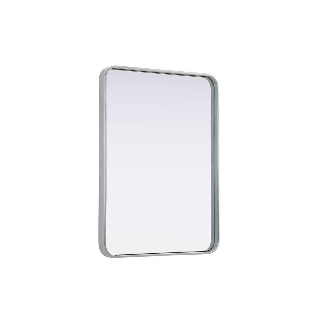 Contour Metal Rectangle Mirror 24X32 In Silver