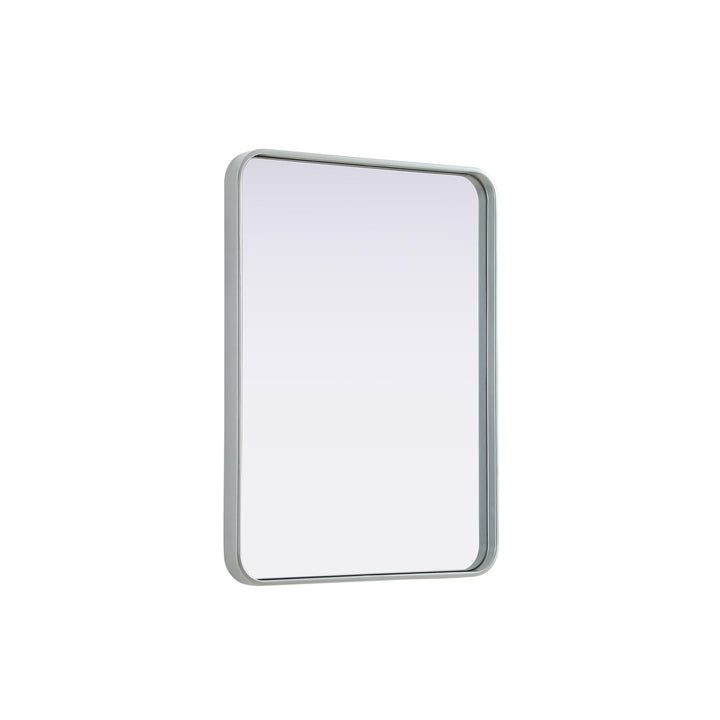 Contour Metal Rectangle Mirror 24X32 In Silver