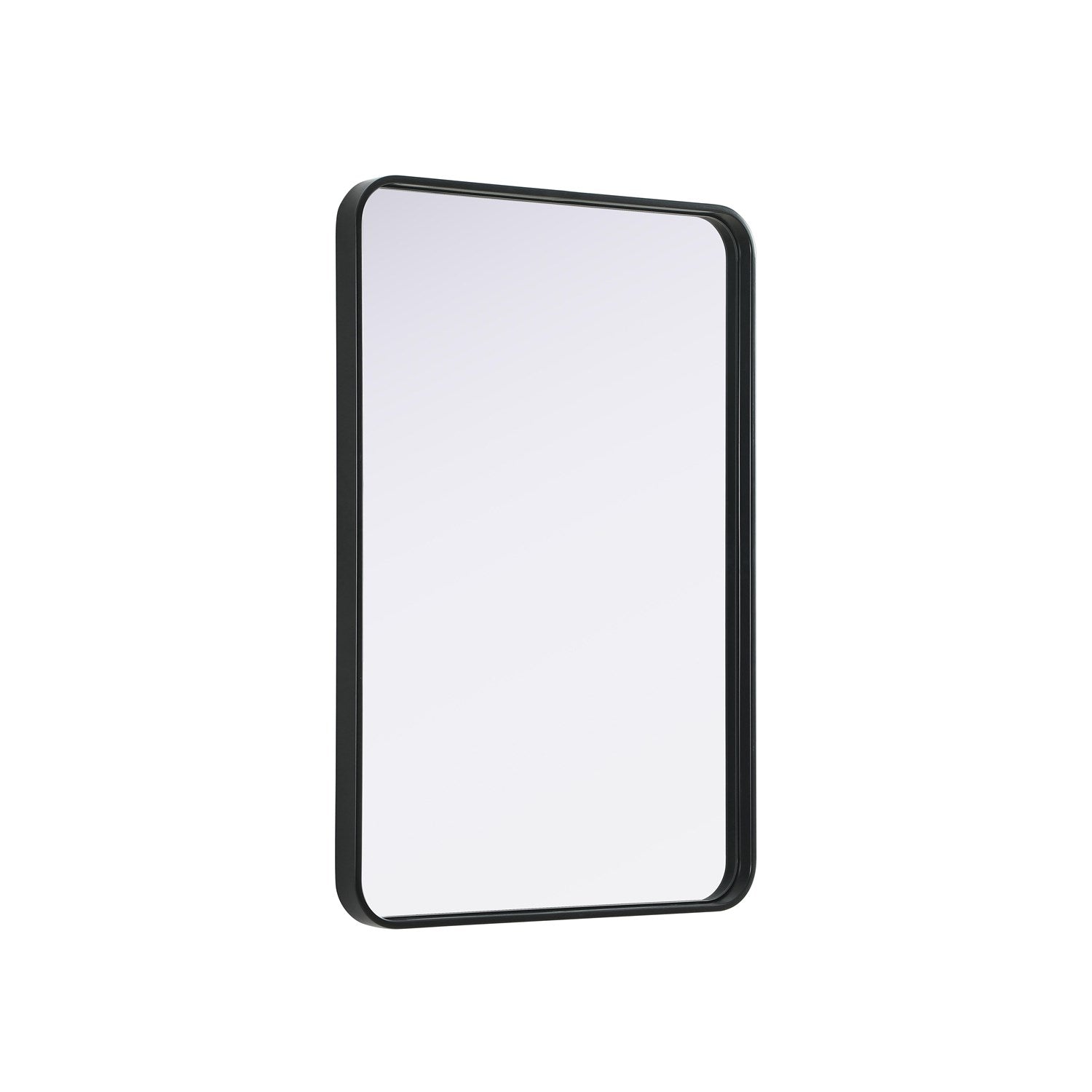 Contour Metal Rectangle Mirror 24X36 In Black