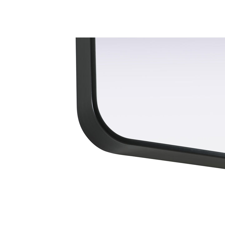 Contour Metal Rectangle Mirror 24X36 In Black