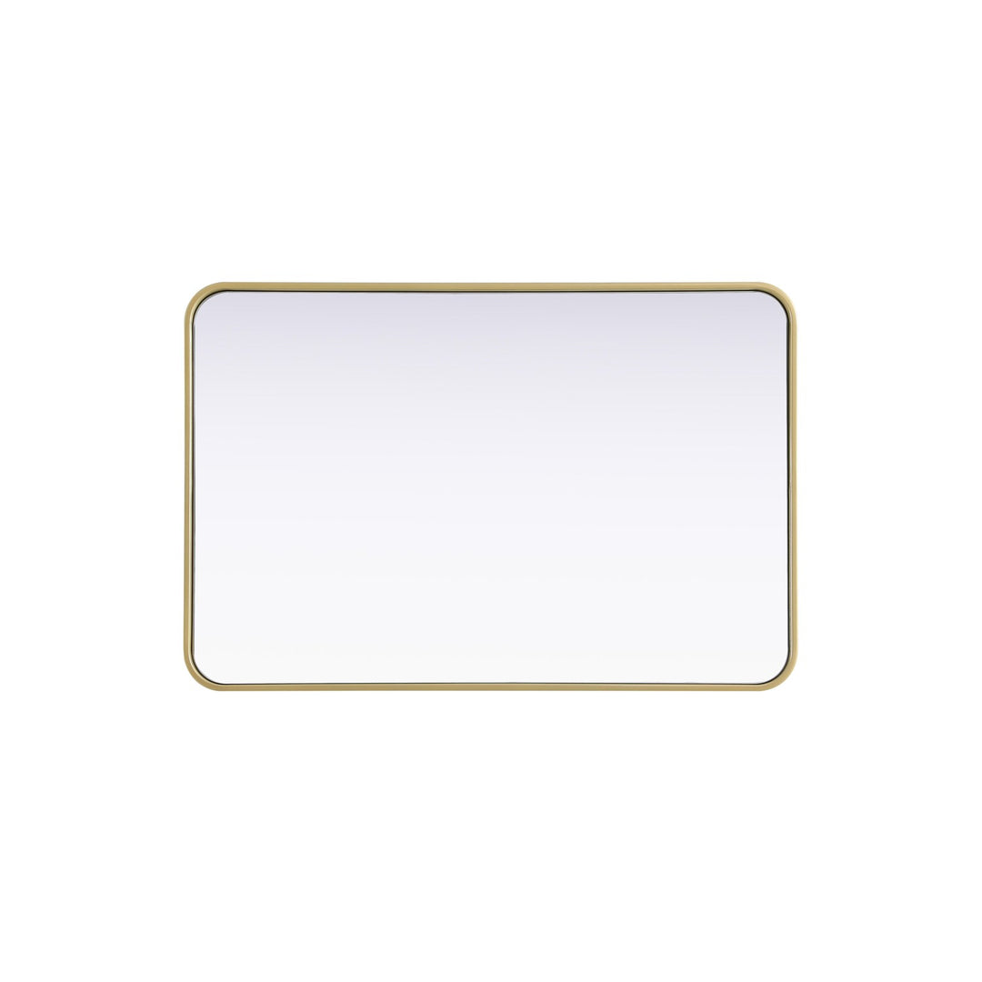 Contour Metal Rectangle Mirror 24X36 In Brass