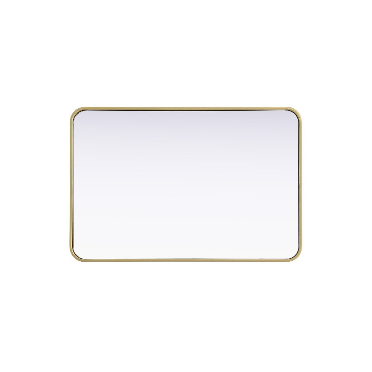 Contour Metal Rectangle Mirror 24X36 In Brass