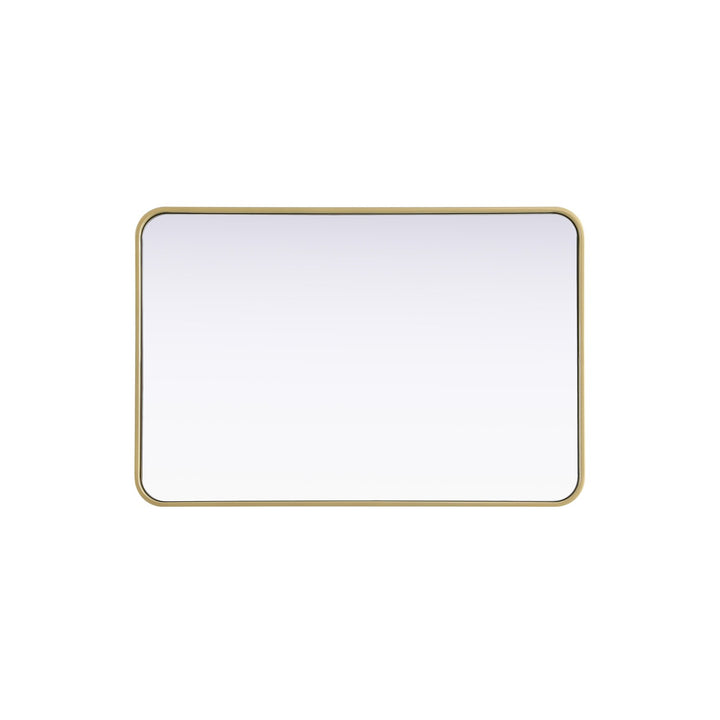Contour Metal Rectangle Mirror 24X36 In Brass
