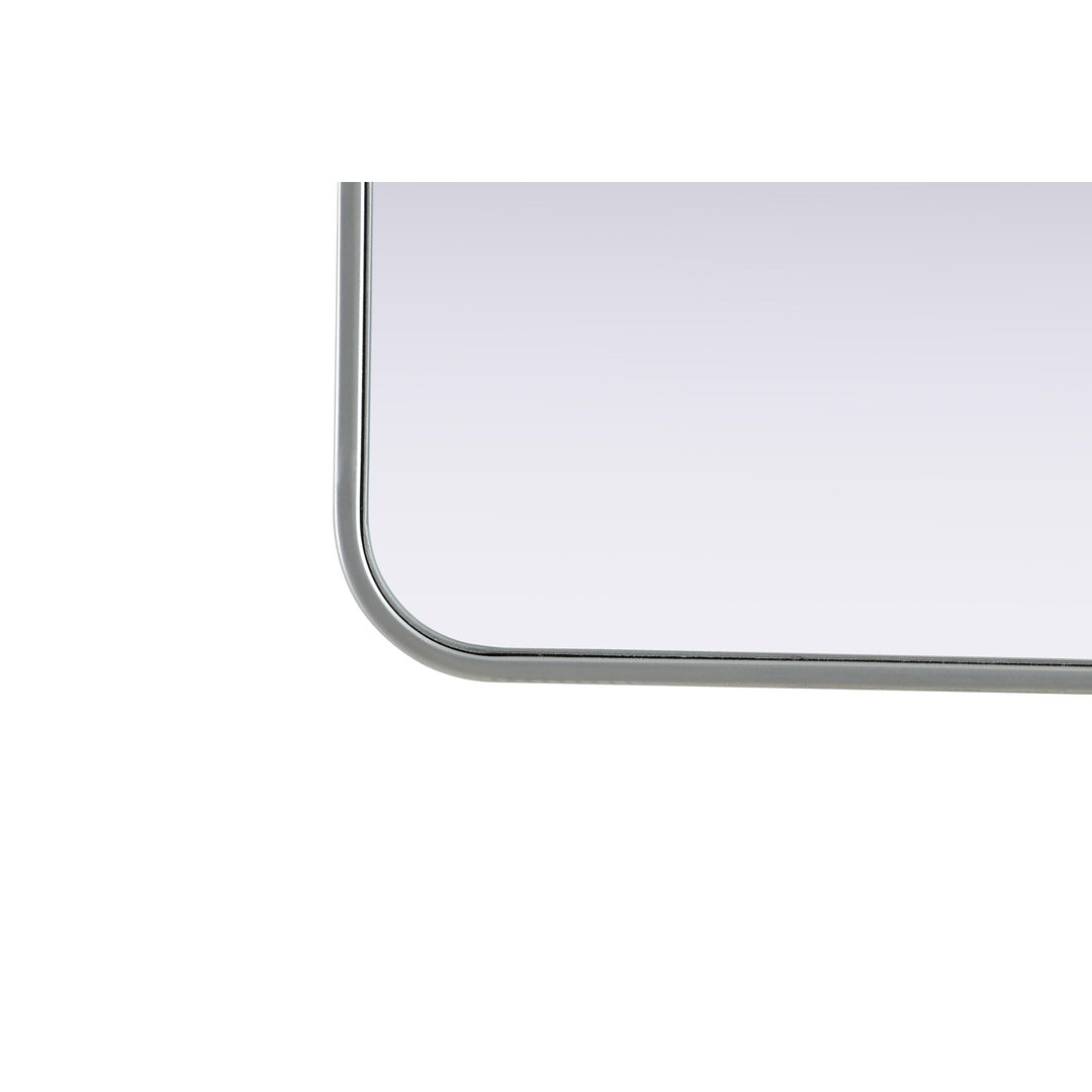 Contour Metal Rectangle Mirror 24X36 In Silver