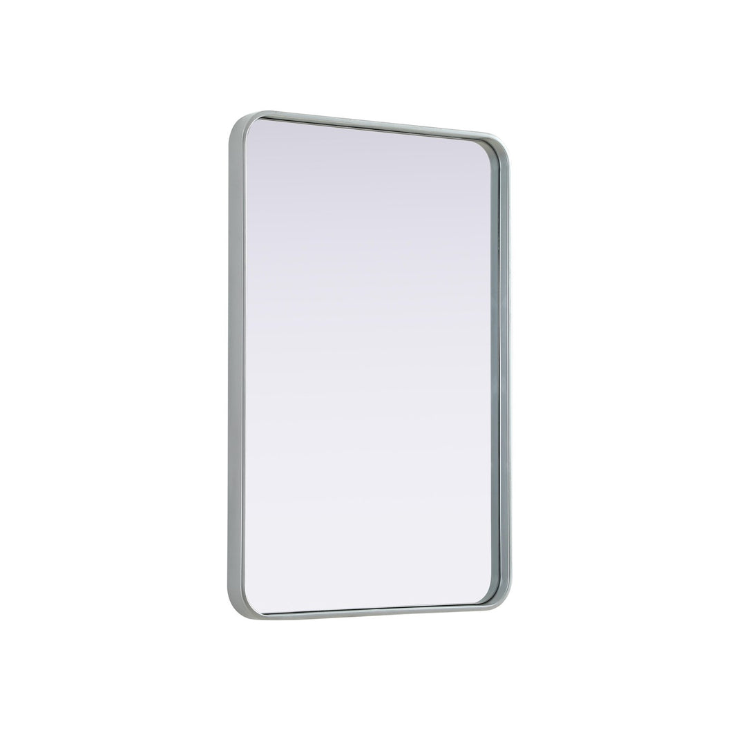 Contour Metal Rectangle Mirror 24X36 In Silver