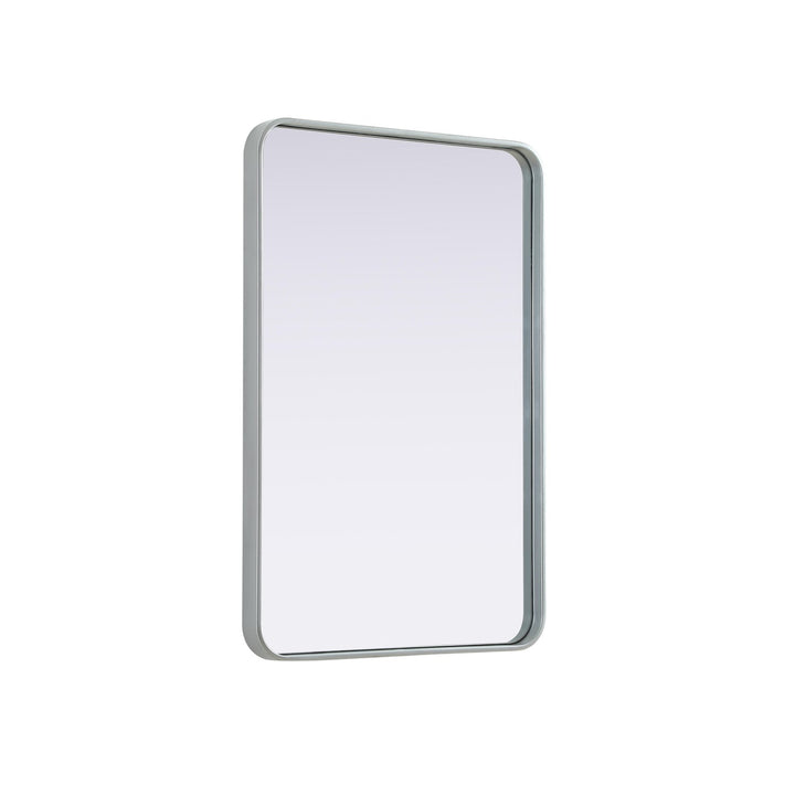 Contour Metal Rectangle Mirror 24X36 In Silver