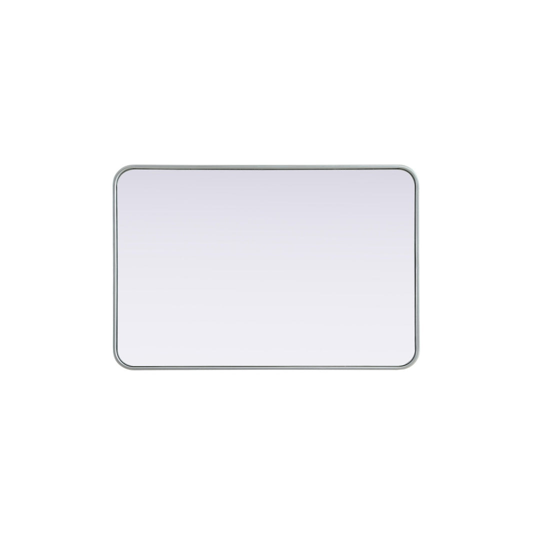 Contour Metal Rectangle Mirror 24X36 In Silver