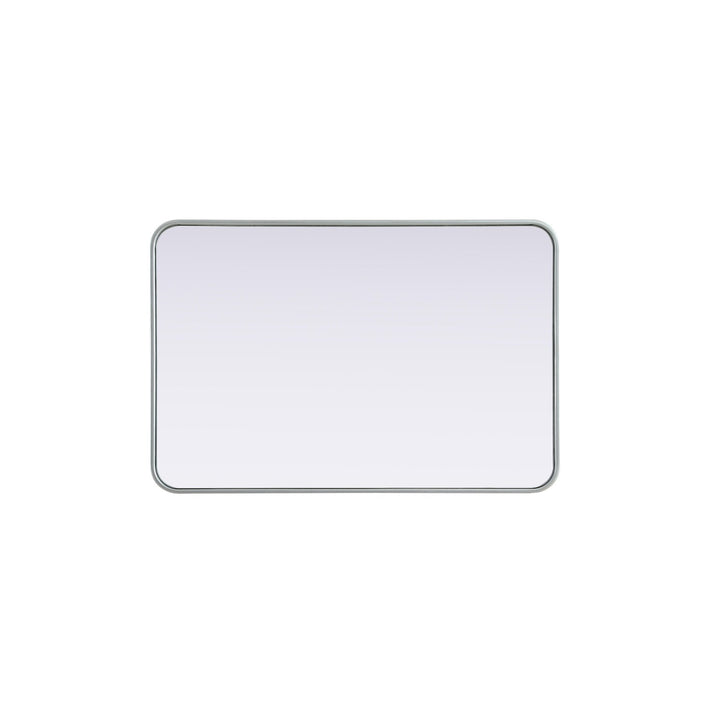 Contour Metal Rectangle Mirror 24X36 In Silver
