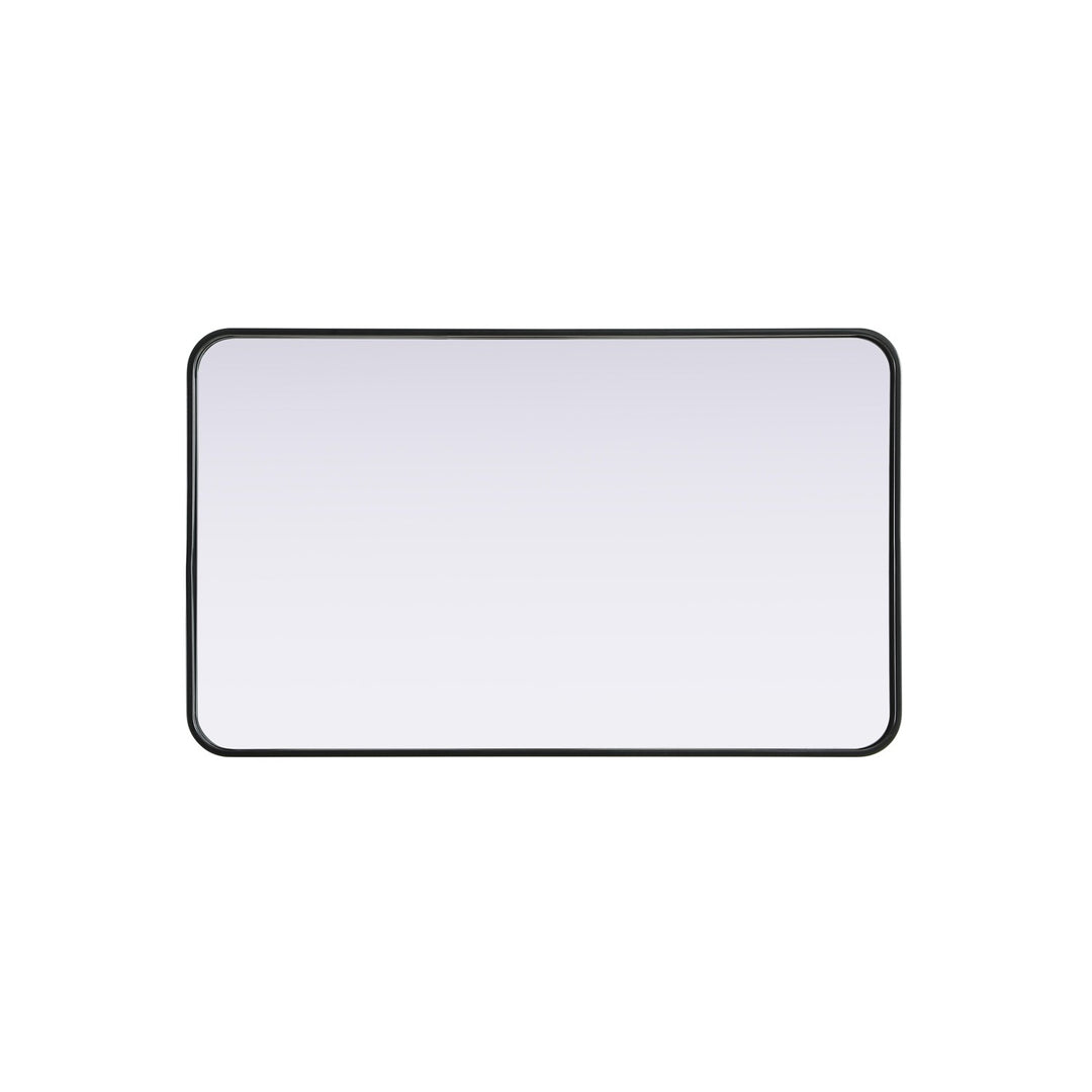 Contour Metal Rectangle Mirror 24X40 In Black