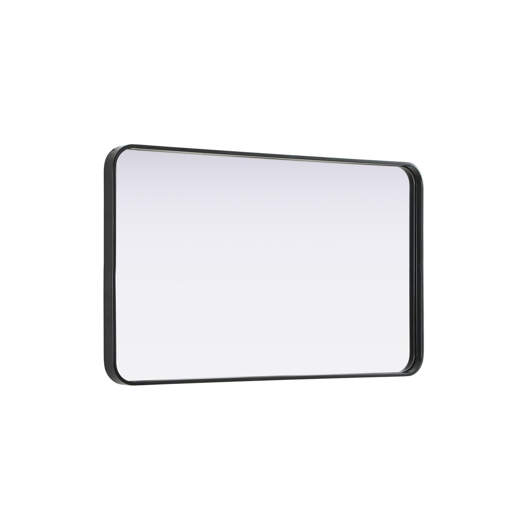 Contour Metal Rectangle Mirror 24X40 In Black