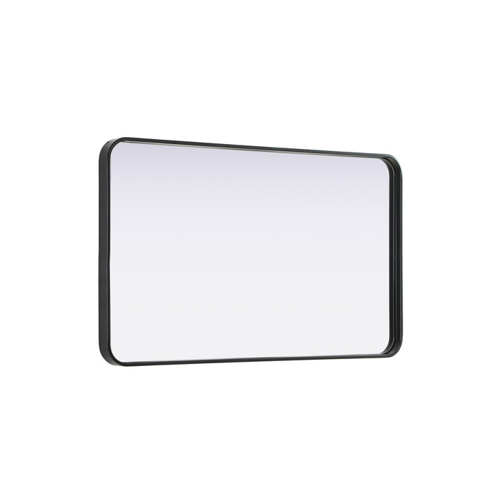 Contour Metal Rectangle Mirror 24X40 In Black