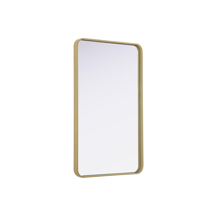 Contour Metal Rectangle Mirror 24X40 In Brass