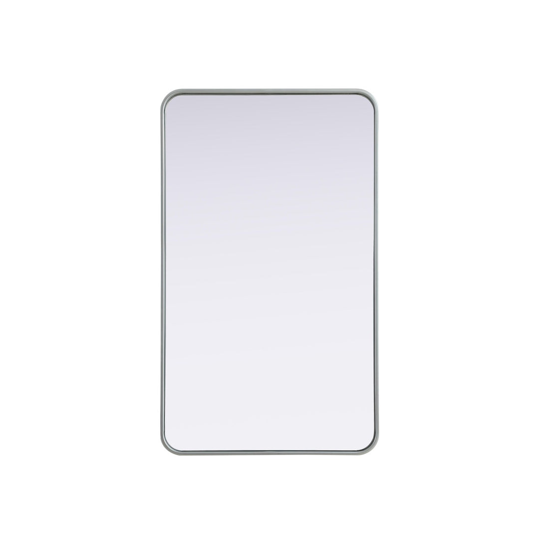 Contour Metal Rectangle Mirror 24X40 In Silver by Elegant Decor