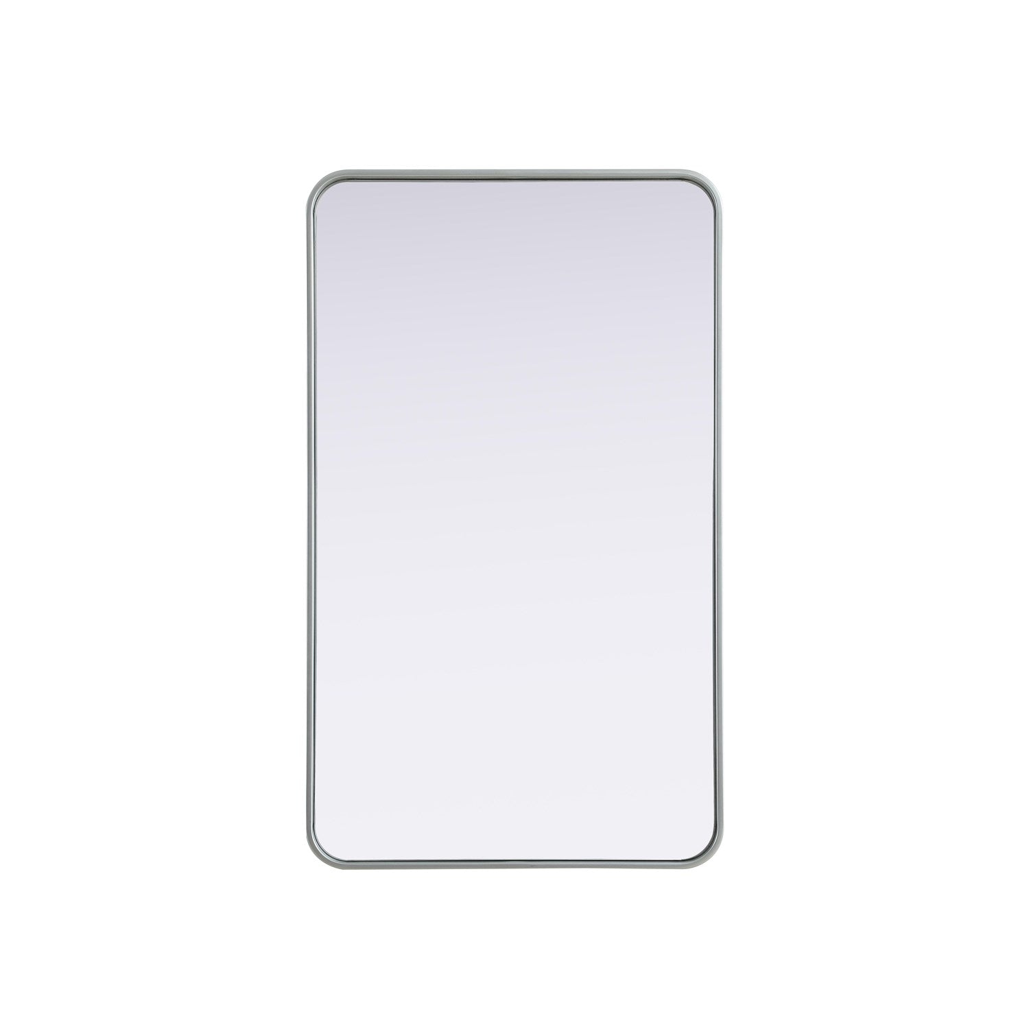 Contour Metal Rectangle Mirror 24X40 In Silver by Elegant Decor
