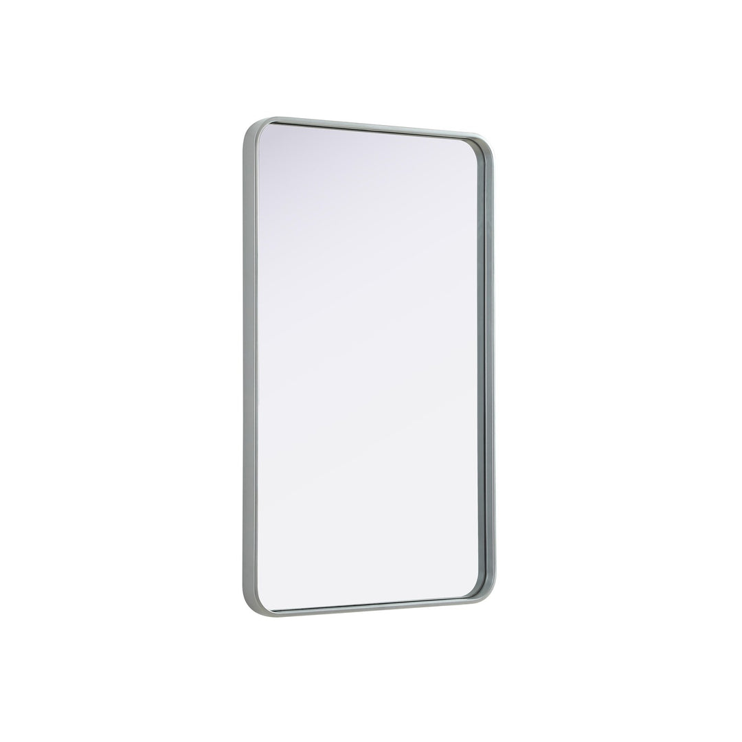 Contour Metal Rectangle Mirror 24X40 In Silver