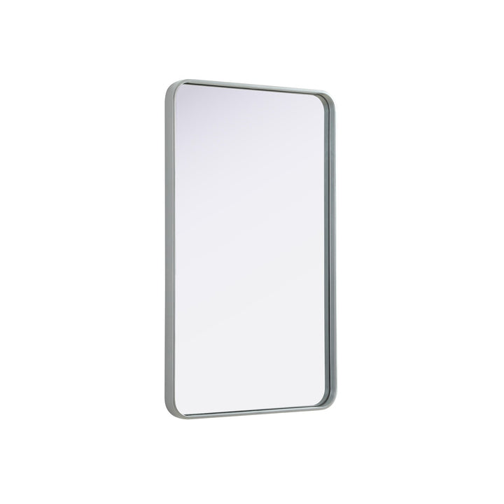 Contour Metal Rectangle Mirror 24X40 In Silver