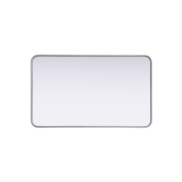 Contour Metal Rectangle Mirror 24X40 In Silver
