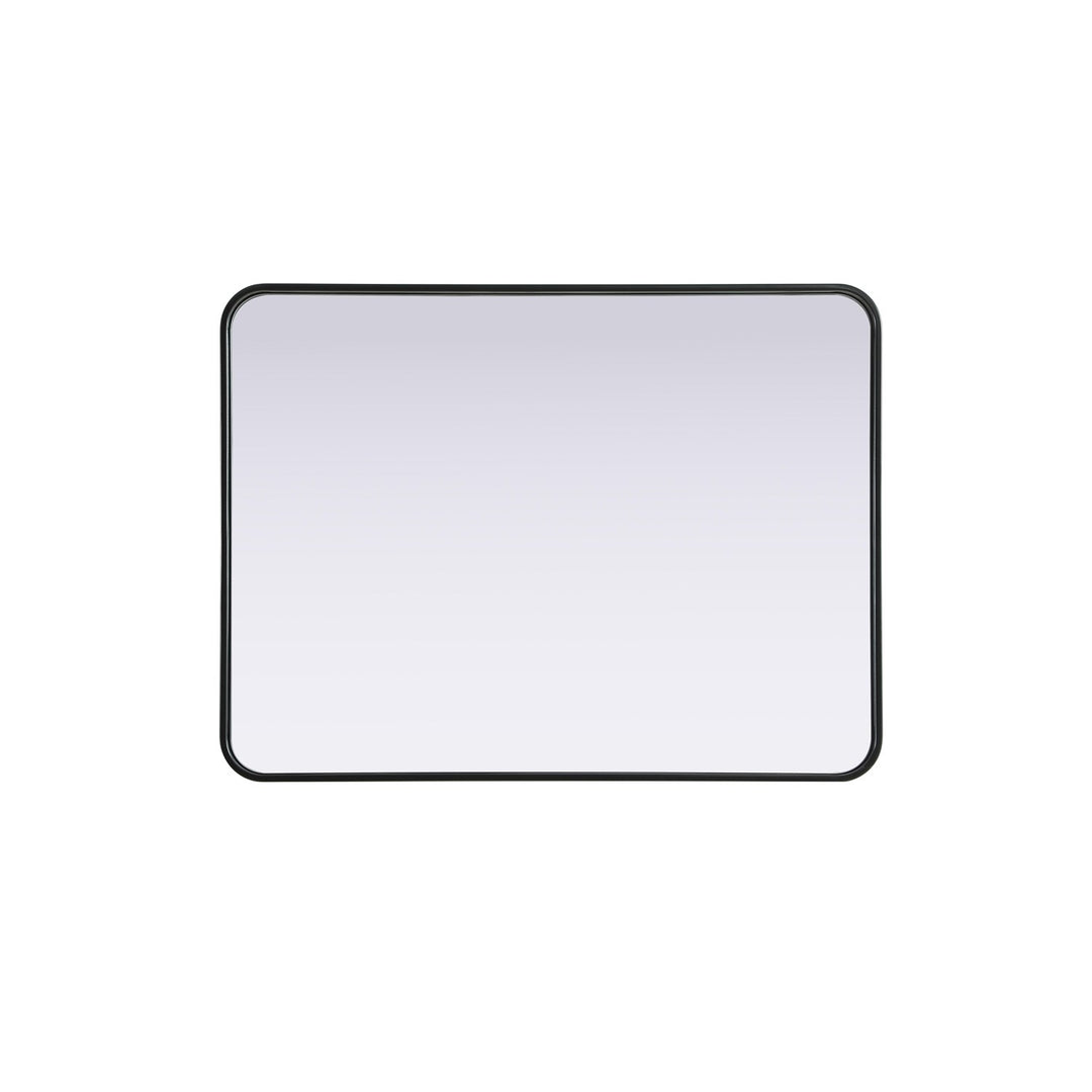Contour Metal Rectangle Mirror 27X36 In Black