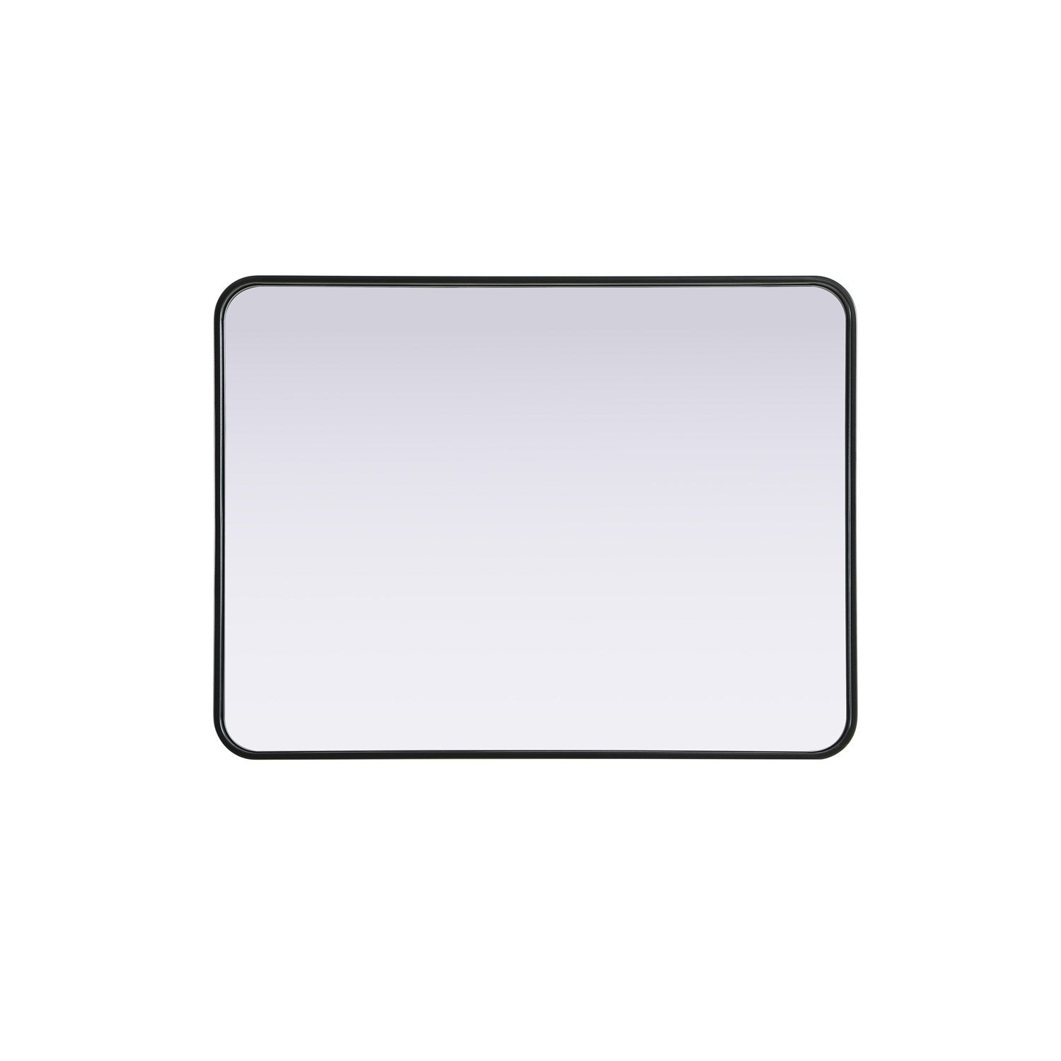 Contour Metal Rectangle Mirror 27X36 In Black