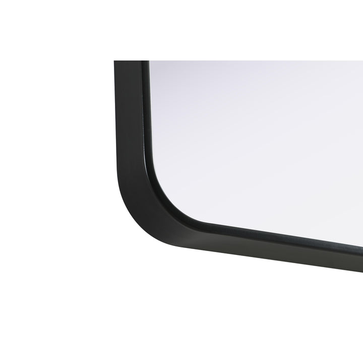 Contour Metal Rectangle Mirror 27X36 In Black