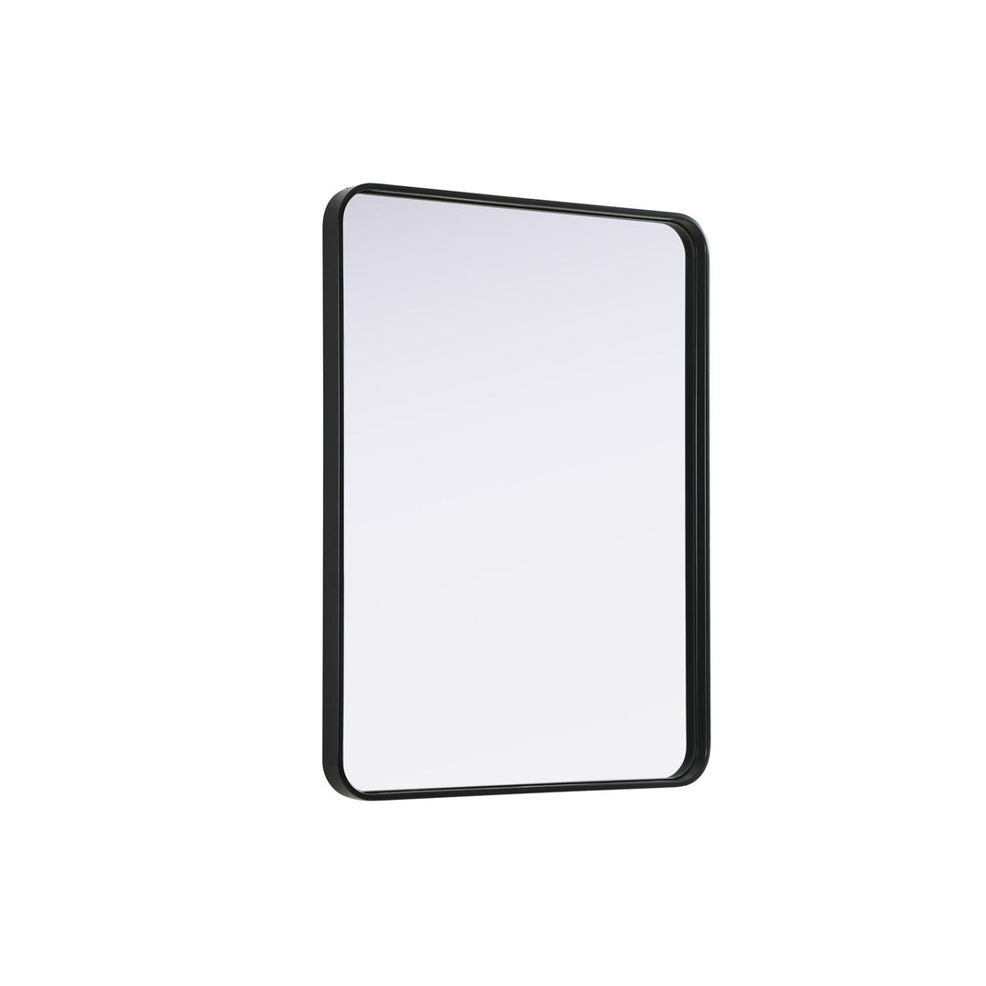 Contour Metal Rectangle Mirror 27X36 In Black
