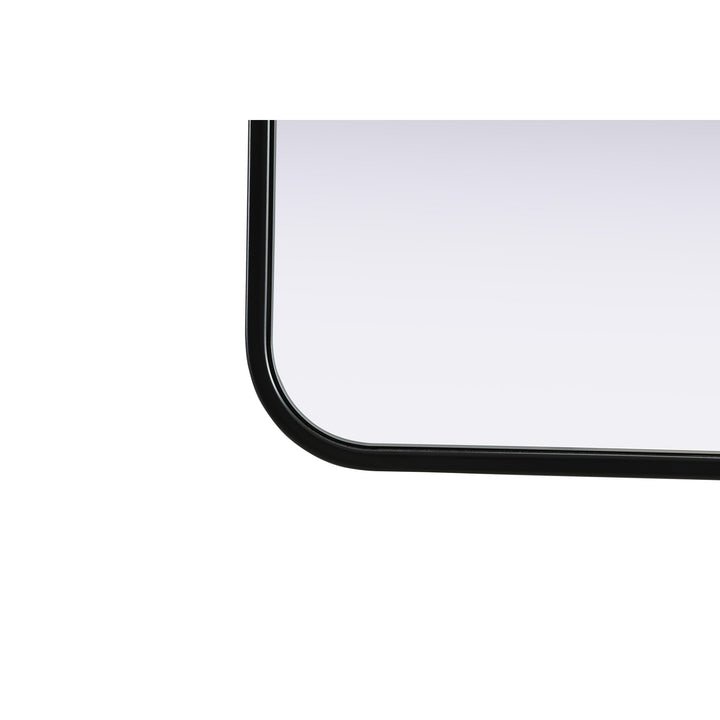 Contour Metal Rectangle Mirror 27X36 In Black