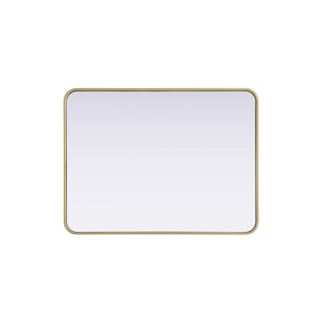 Contour Metal Rectangle Mirror 27X36 In Brass