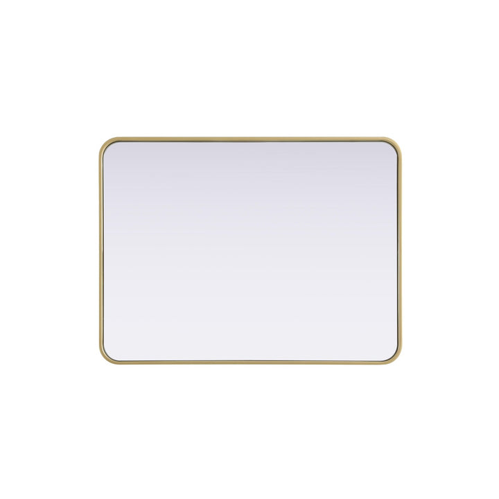 Contour Metal Rectangle Mirror 27X36 In Brass