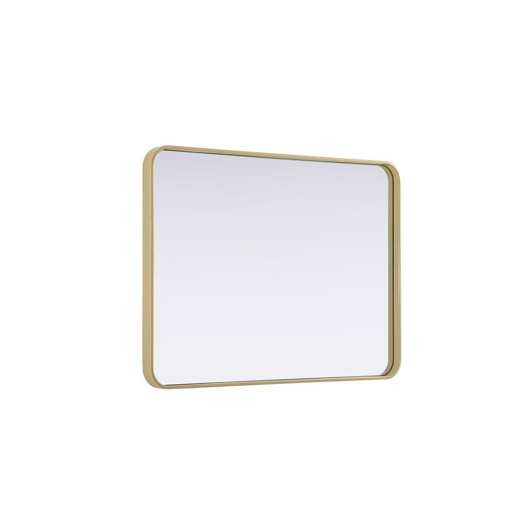 Contour Metal Rectangle Mirror 27X36 In Brass
