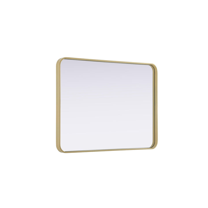 Contour Metal Rectangle Mirror 27X36 In Brass