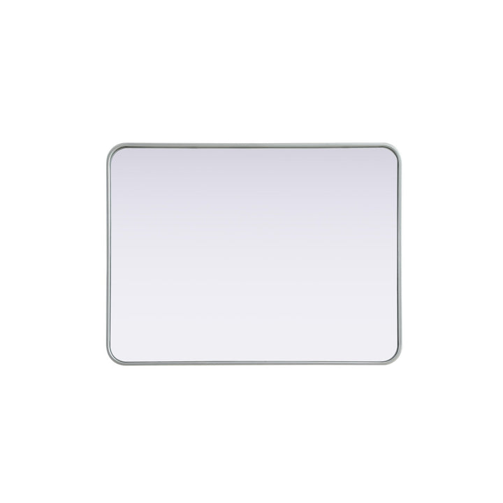 Contour Metal Rectangle Mirror 27X36 In Silver