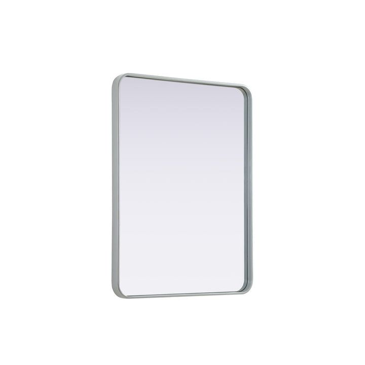 Contour Metal Rectangle Mirror 27X36 In Silver