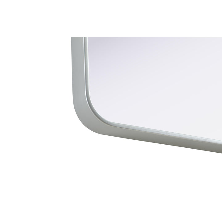 Contour Metal Rectangle Mirror 27X36 In Silver