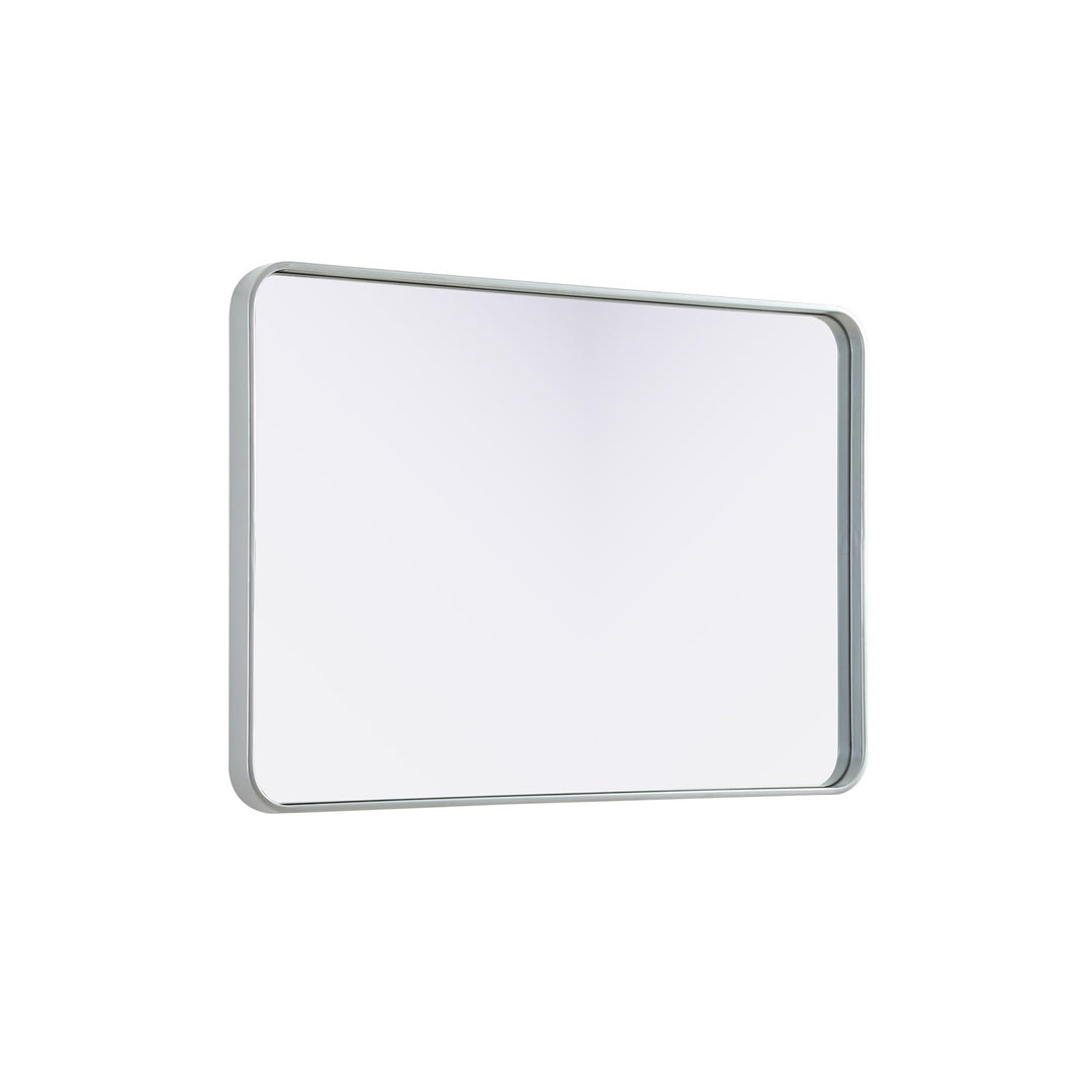 Contour Metal Rectangle Mirror 27X40 In Silver