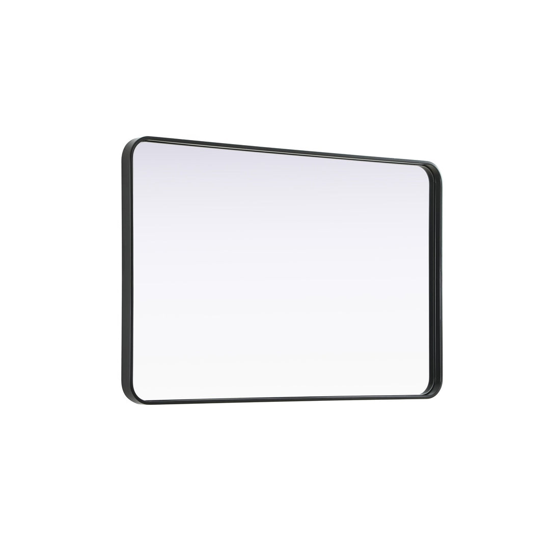 Contour Metal Rectangle Mirror 28X42 In Black