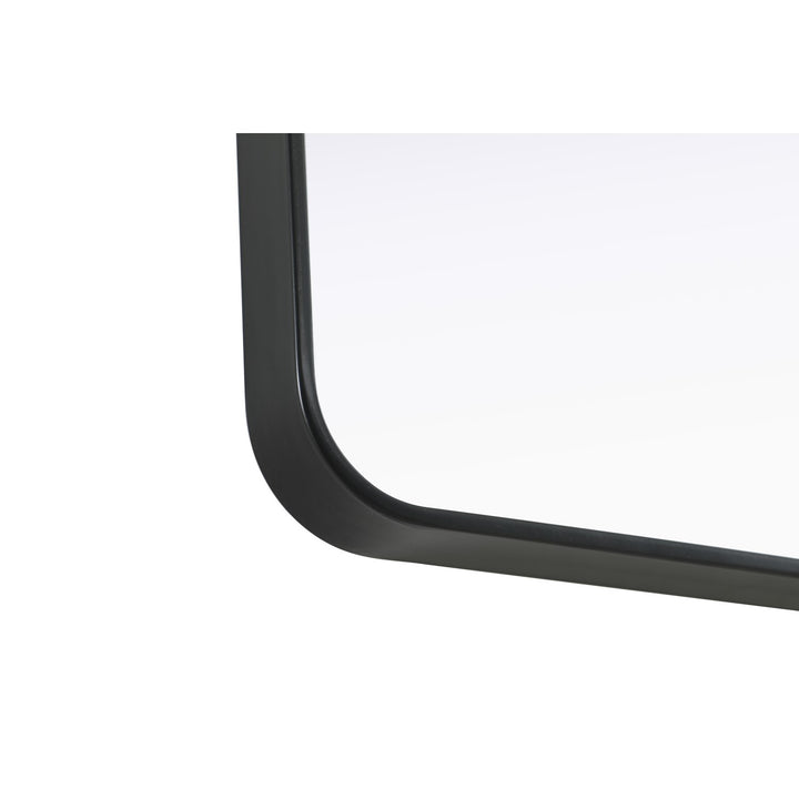 Contour Metal Rectangle Mirror 28X42 In Black