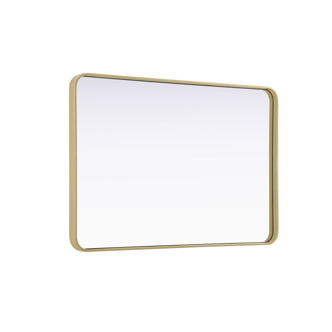 Contour Metal Rectangle Mirror 28X42 In Brass