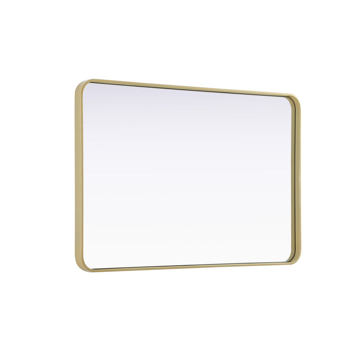 Contour Metal Rectangle Mirror 28X42 In Brass