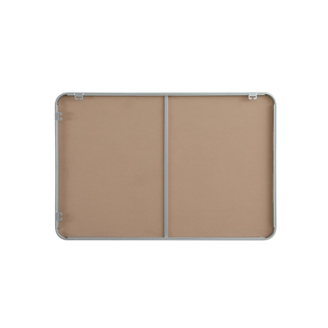 Contour Metal Rectangle Mirror 28X42 In Silver
