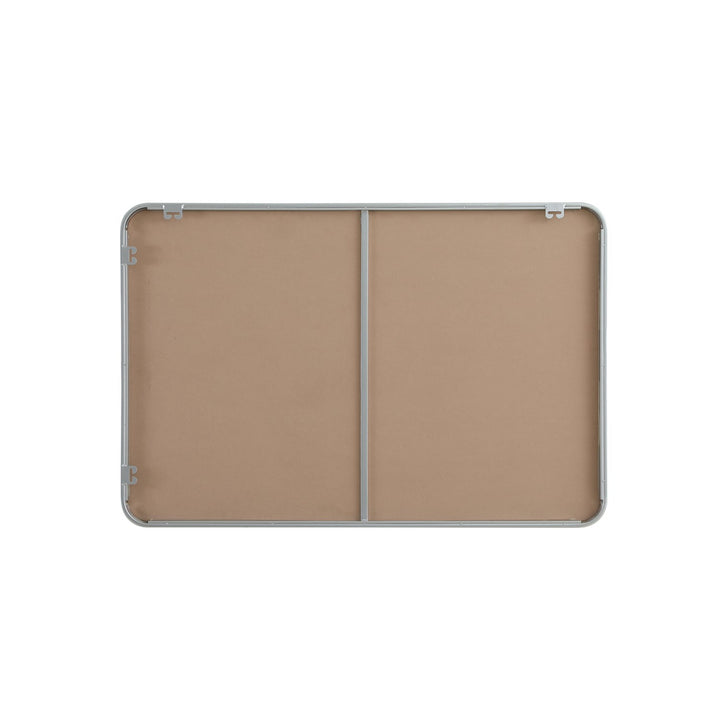 Contour Metal Rectangle Mirror 28X42 In Silver