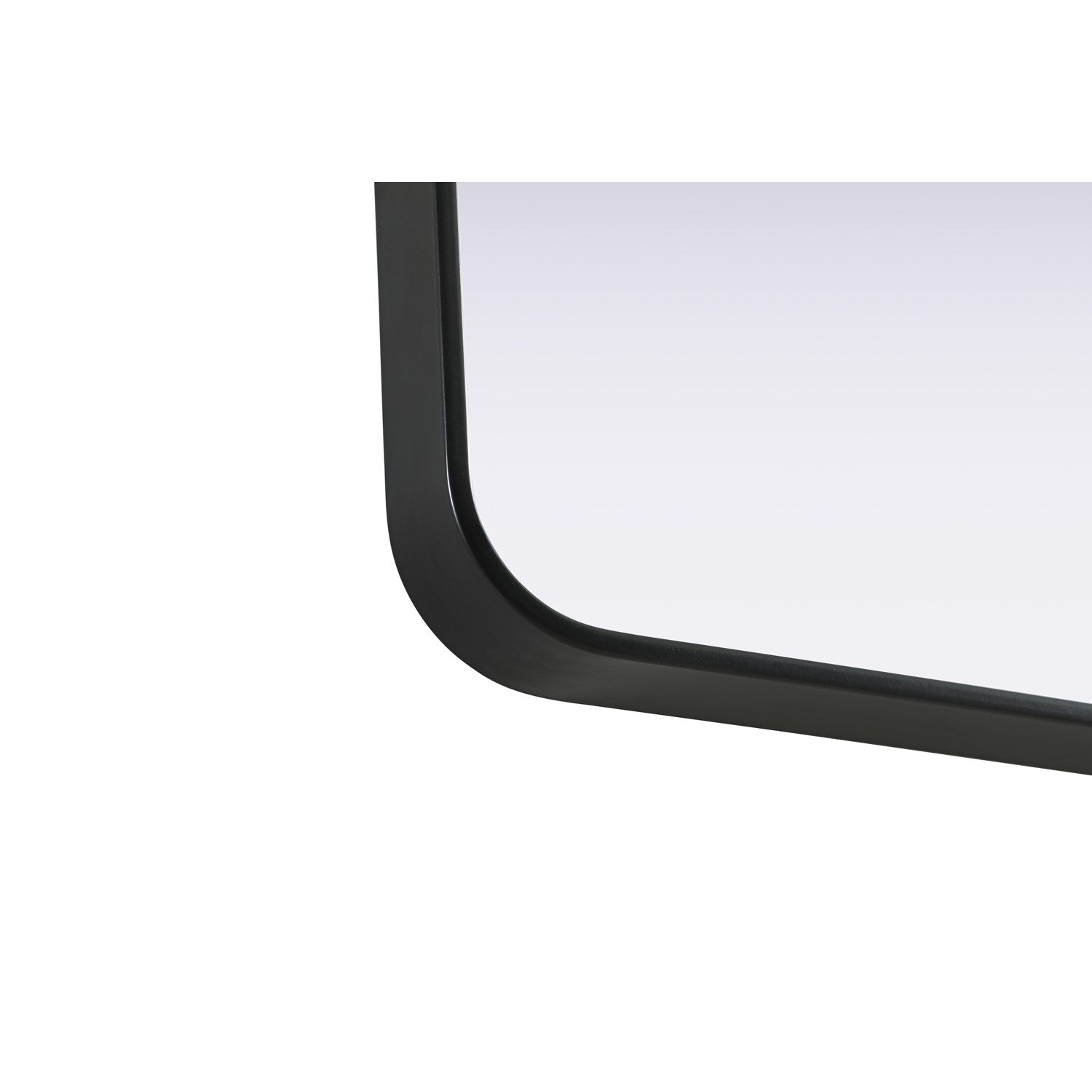 Contour Metal Square Mirror 30X30 In Black