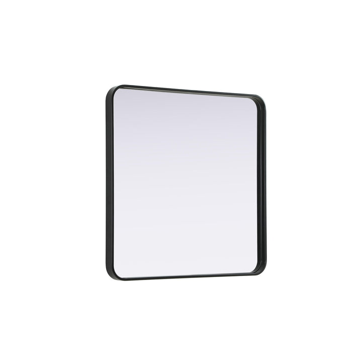 Contour Metal Square Mirror 30X30 In Black