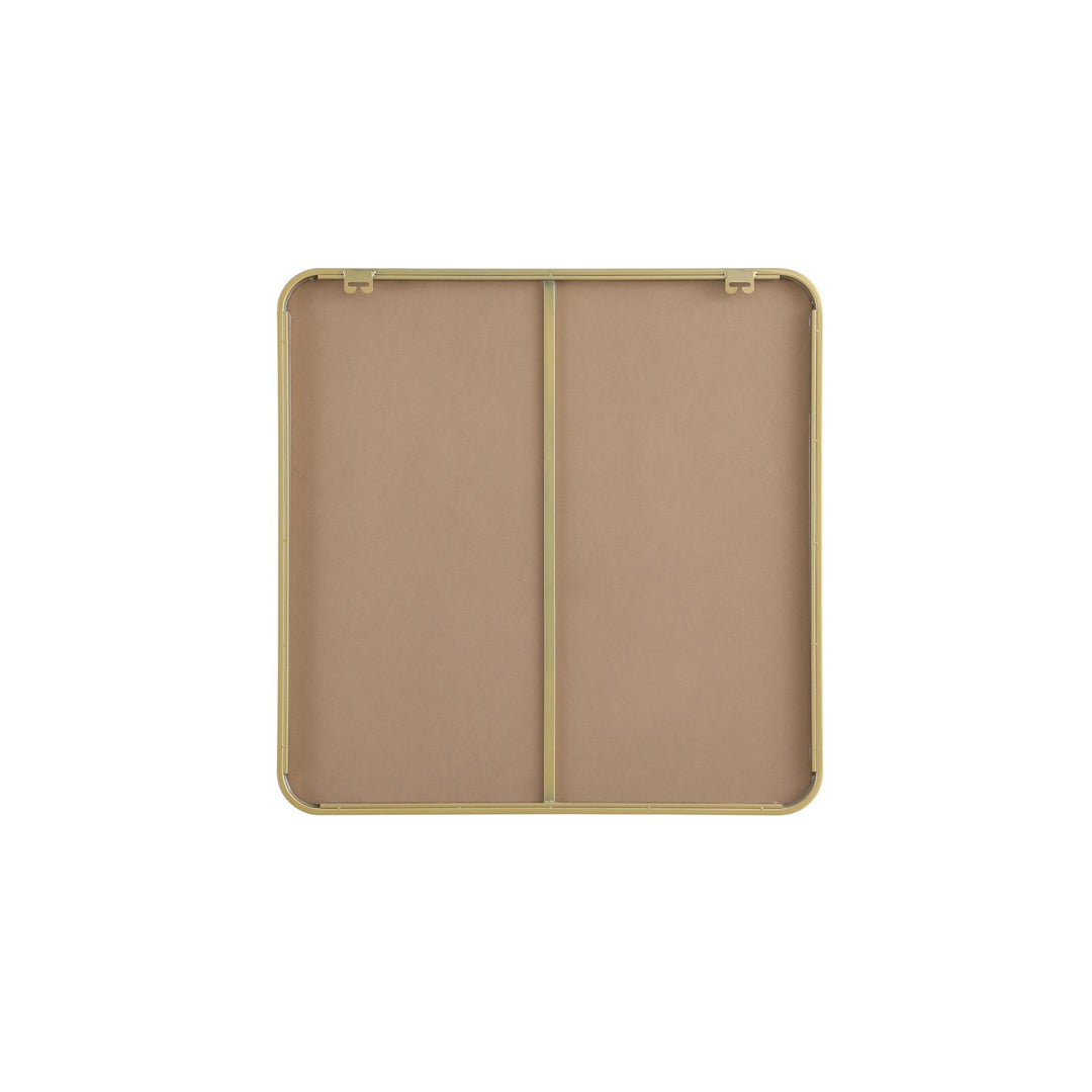 Contour Metal Square Mirror 30X30 In Brass