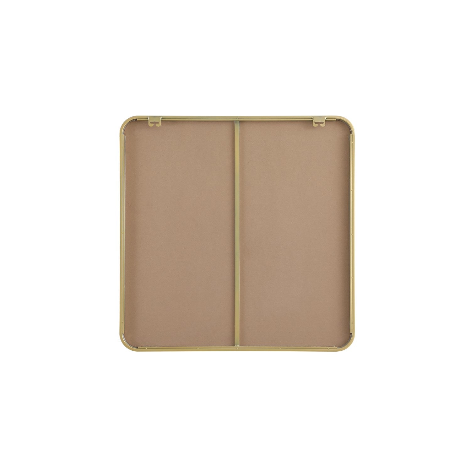 Contour Metal Square Mirror 30X30 In Brass