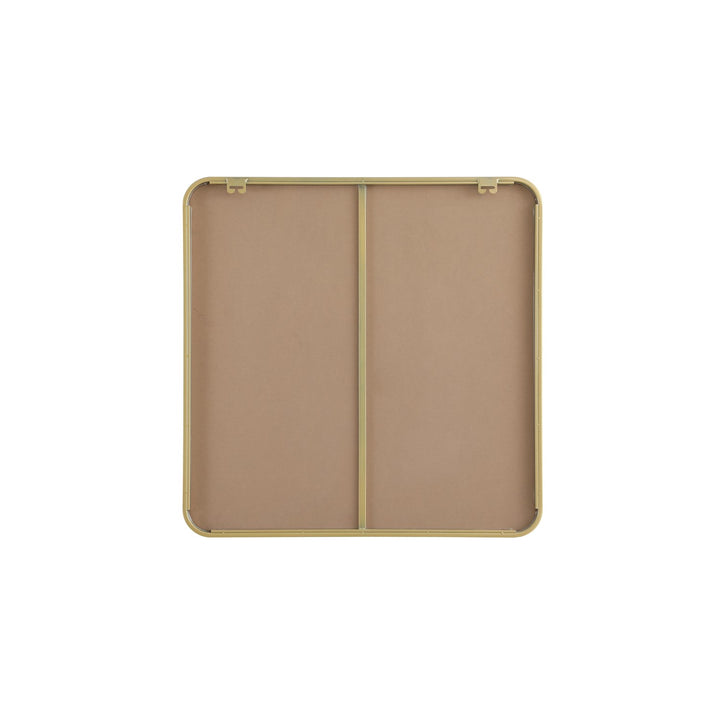 Contour Metal Square Mirror 30X30 In Brass