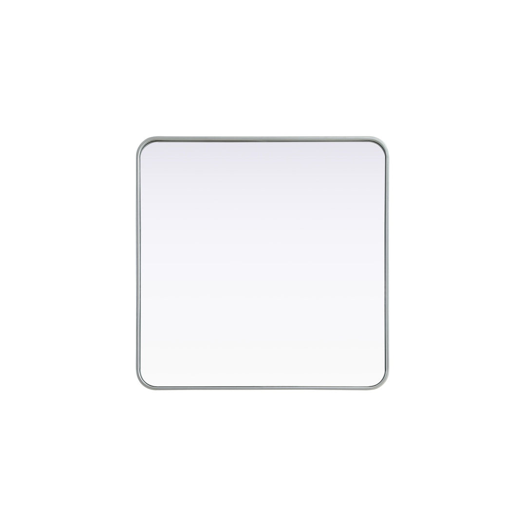 Contour Metal Square Mirror 30X30 In Silver by Elegant Decor